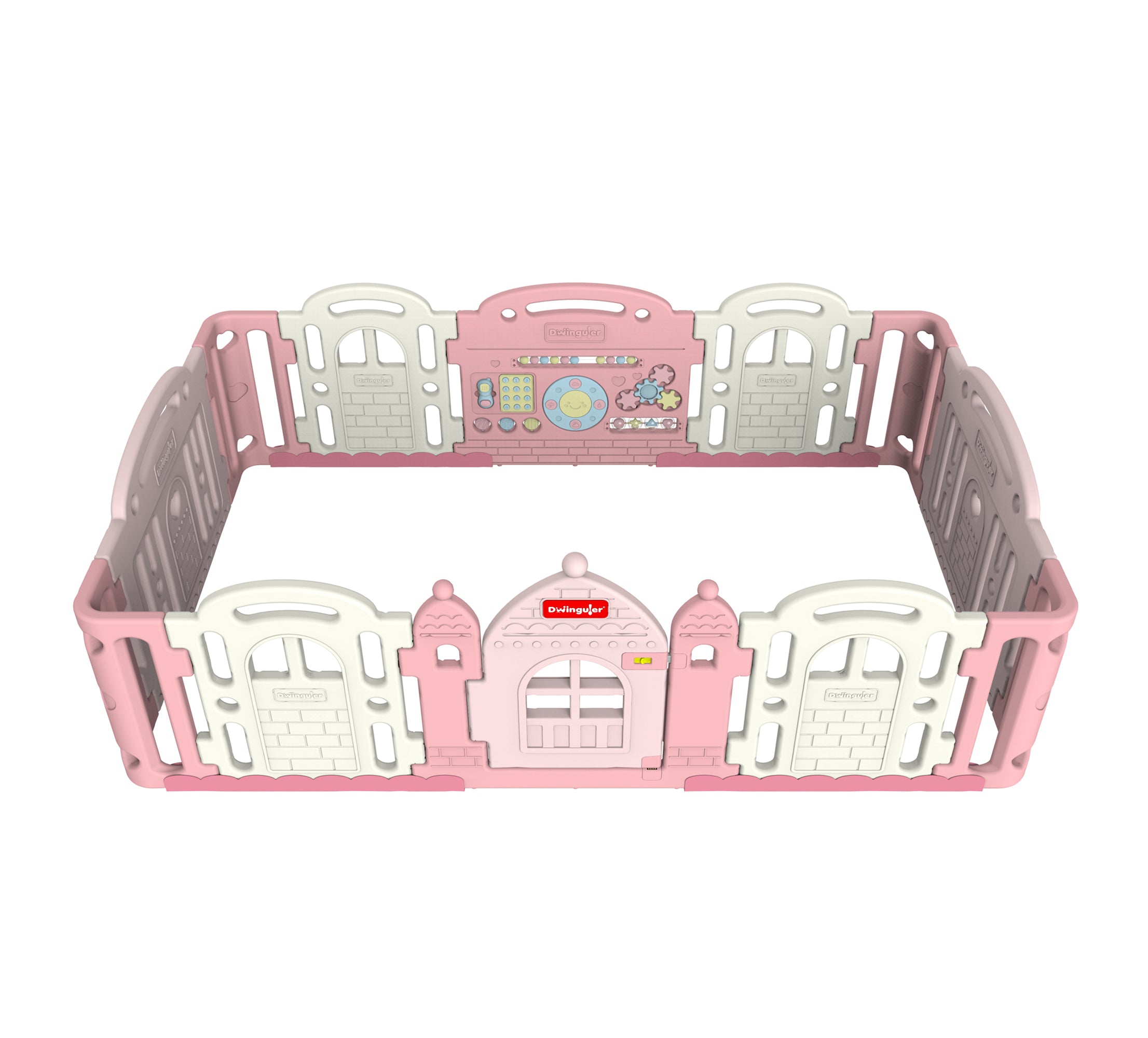 DWINGULER Castle Playpen- Baby Pink – playmatusa.com
