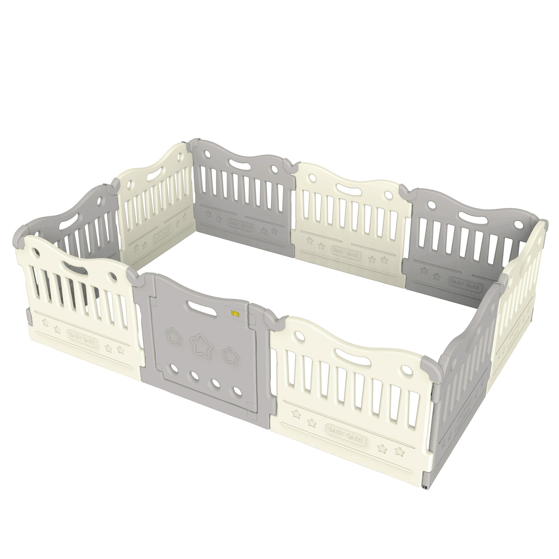 BABYCARE Playpen-Melange Grey –1
