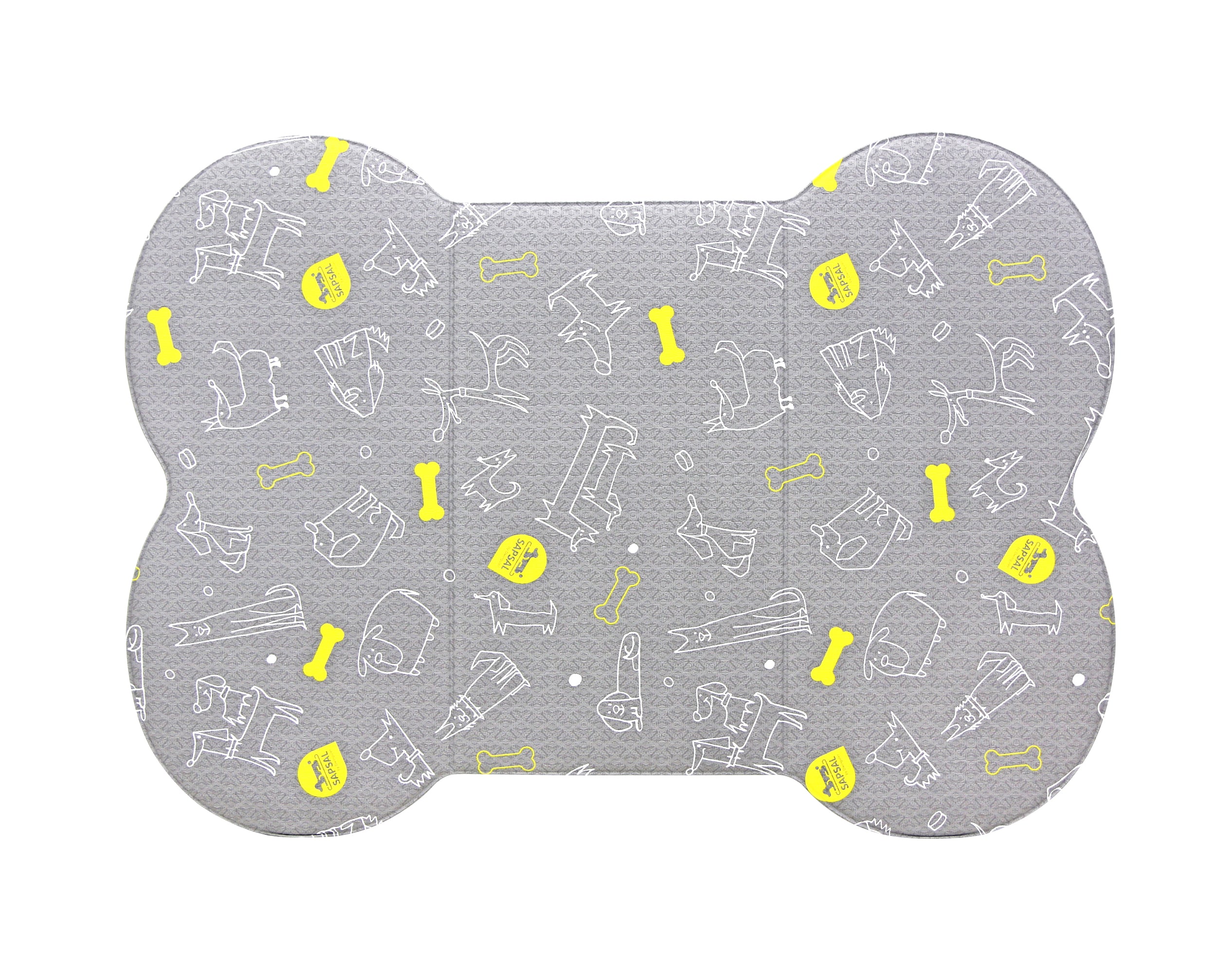 SAPSAL Pet mat-My Friends Grey (Large)