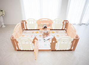 DWINGULER Castle Playpen- Caramel