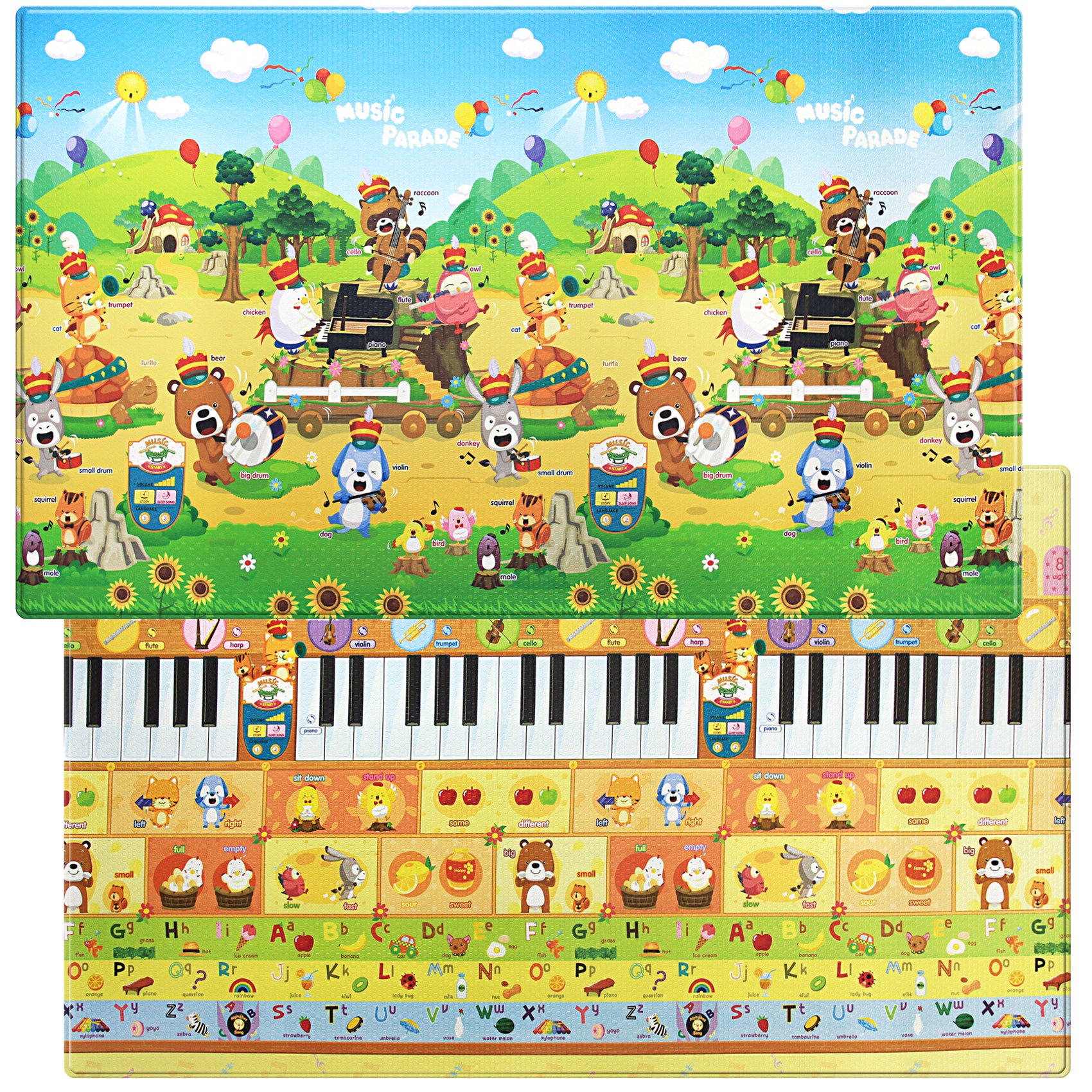 DWINGULER Sensory Playmat- Music Parade (Talking Pen is included ...
