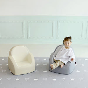 DWINGULER Kids Sofa-Dove Grey