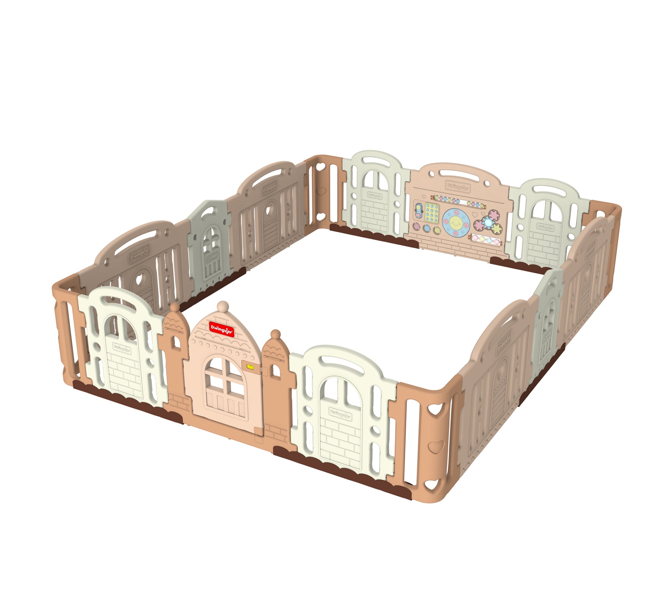 DWINGULER Castle Playpen Extension Kit XD x2-Caramel – playmatusa.com