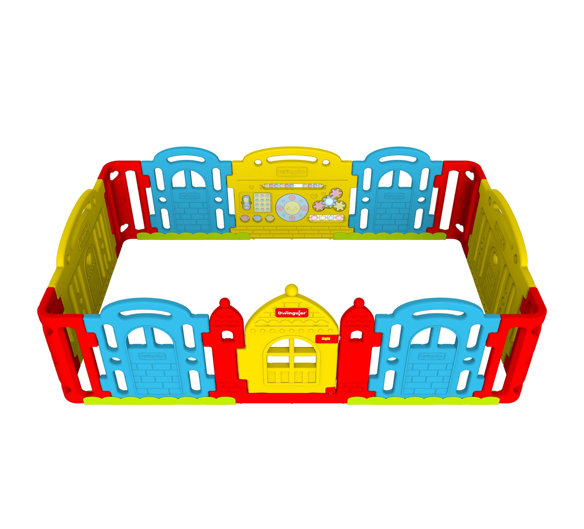 DWINGULER Castle Playpen-Rainbow – - Main Image
