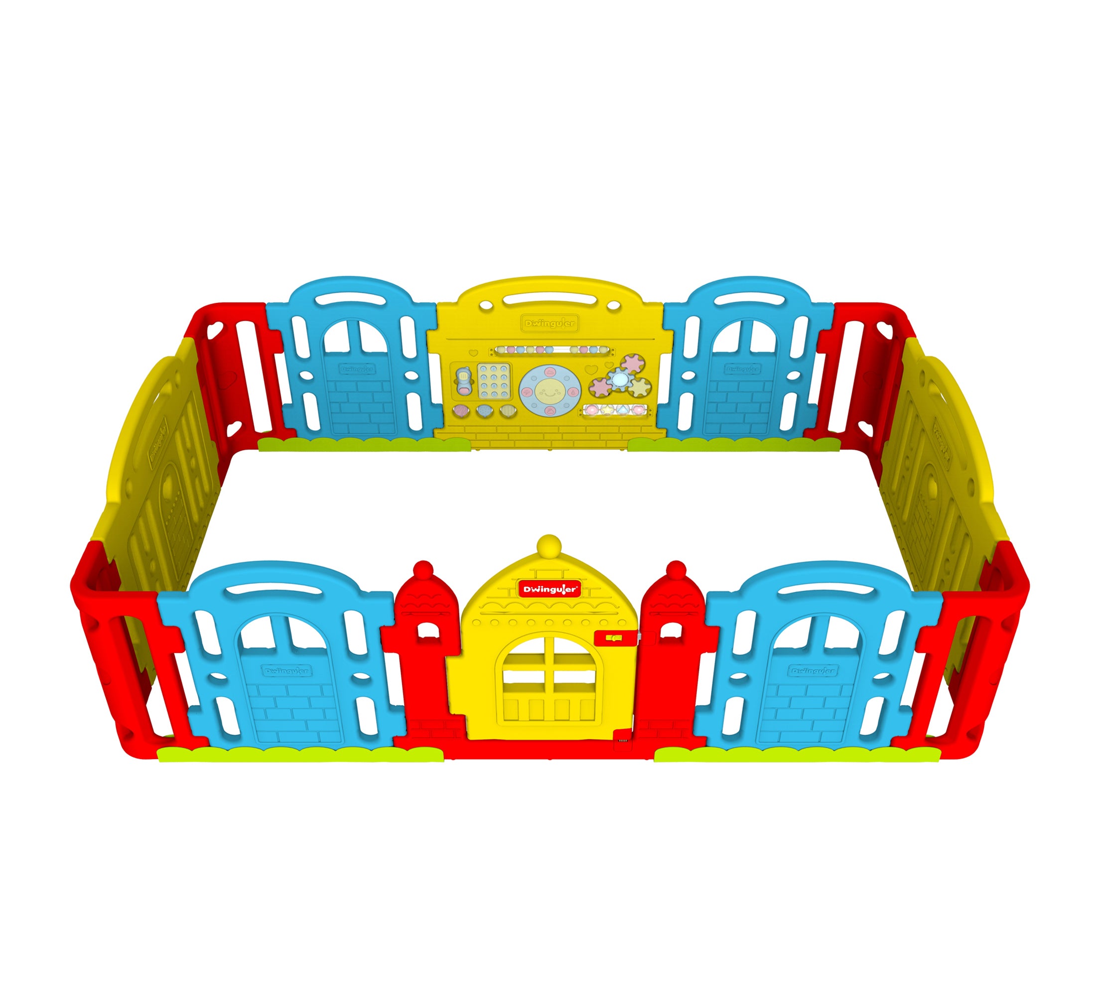 DWINGULER Castle Playpen-Rainbow