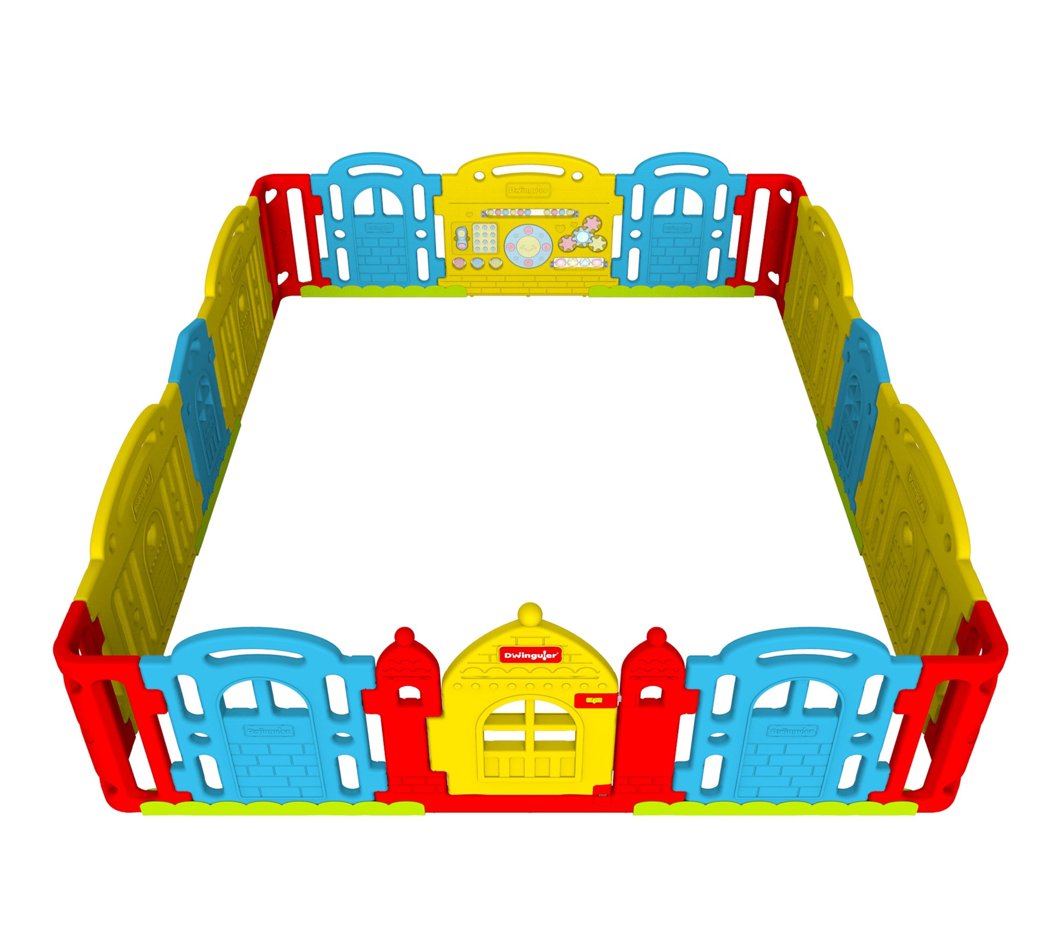 DWINGULER Castle Playpen Extension Kit XD x2-Rainbow